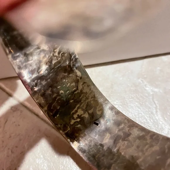 Arabic sterling cuff - Picture 2 of 3